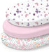 Little Grape Land Bassinet Sheets 3 Pack, 33" x 18" Fitted Bassinet