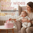 CTDWNT Portable Baby Wipe Warmer, Large Capacity Moist Wipe Dispenser with LED Display, Quiet & Even Heating, Diaper