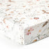 GRSSDER Stretch Ultra Soft Jersey Knit Fitted Crib Sheets Set, 2 Pack, Blush Pink Floral and Cute Animals