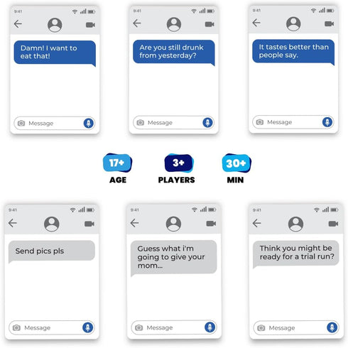 500 Set Viral Studios Left on Read - Hilarious Text Message Party Game for Adults | Cards, Fast-Paced Group Fun