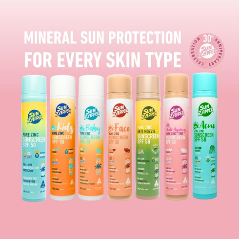 30 25% 100g (3.5 oz) Sun Zapper Baby Pure Zinc Sunscreen SPF Mineral Sunscreen for Babies and Sensitive Skin