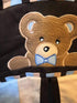 CribMATE Nursery Crib Diaper Stacker for Baby Boy Little Bear Diaper Organizer Hanging Bag