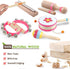 1 2 3 Toddlers1-3 8 1) Toddlers Musical Instruments for Year Old Girl,Baby Montessori Wooden Musical Toys for Year