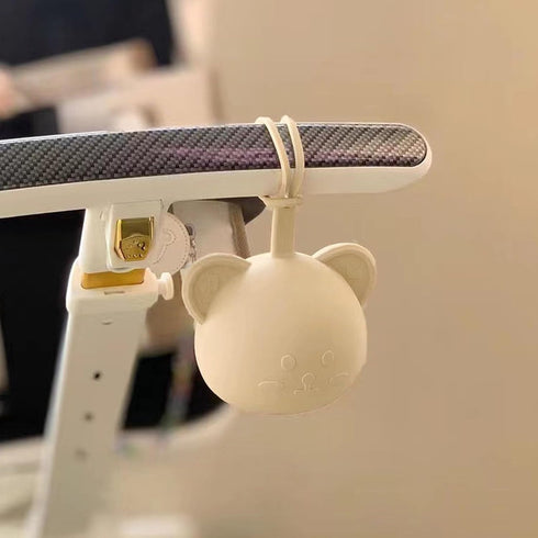 Cute Silicone Pacifier Holder Case for Travel - Milk Tea Color