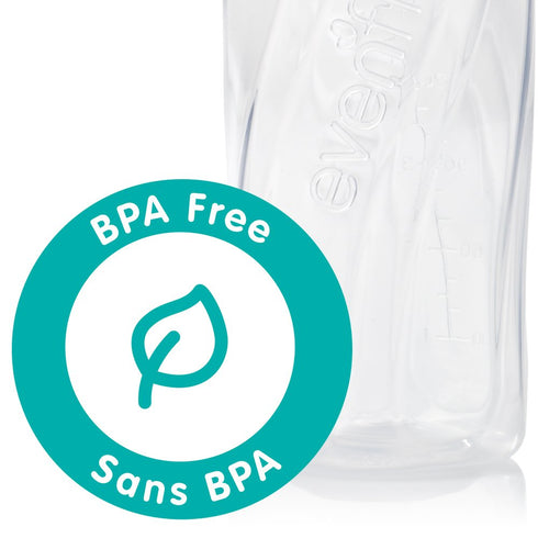 8 (Pack 12) Evenflo Feeding Classic Clear Plastic Standard Neck Bottles for Baby, Infant and Newborn - Teal/Green/Blue