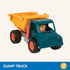 Battat Yellow Dump Truck, Classic Toddler Trucks with Soft Rubber Wheels, Kids Construction Toy for 18 Months +