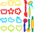 Clay and Play Dough Tools Six Piece Set, Ages 3 & Up (18 pcs)