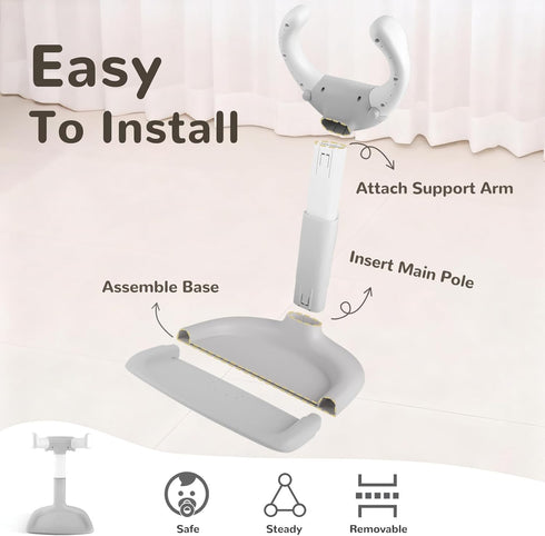 EC-Gaze 836 Baby Shower Stand Adjustable Baby Bath Stand & Toddler Shower Stand, Baby Shower Standing Support