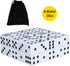 50 Pack 16MM Bulk of Opaque White Dice - Classic Six-Sided Dice for Board Games