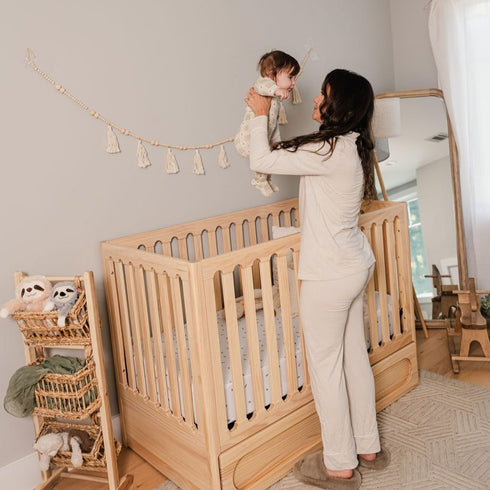 100% 2 Pack Set, 28 52 Ely's & Co. Patent Pending Waterproof Crib Sheets, Cotton with Waterproof Lining - Built in Crib