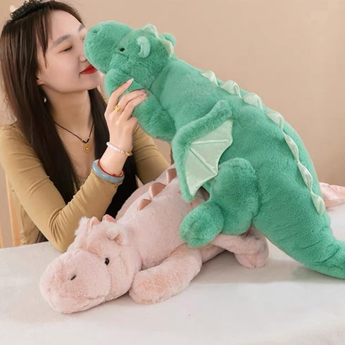 5Lbs 35.4", Weighted Dragon Stuffed Animal Soft and Sturdy Weighted Pillow Plush for Kids and Adults, Medium Green