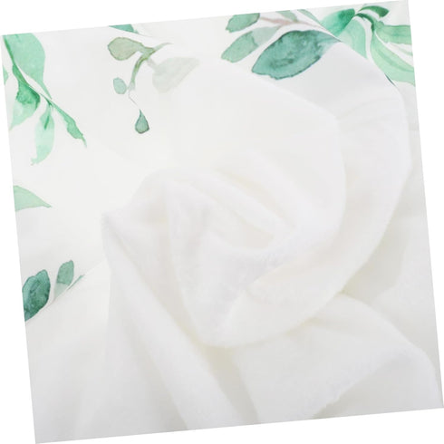 TOYANDONA Changing Table Pad Removable and Washable Nursery Essential for Home and Daycare Gentle Knitted Leaves
