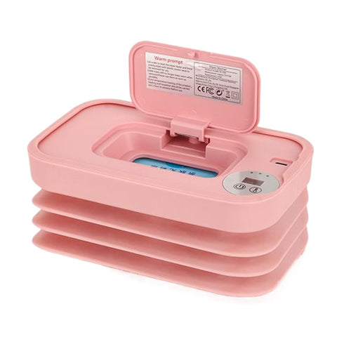 Generic Wet Wipe Warmer, Quick Heating, White, Pink, USB Wipe Heater, Portable Baby