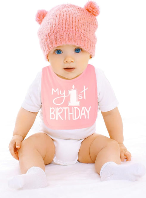 Aiden's Corner Handmade Cute Baby Boy Girl First Birthday Smash Cake Bibs - Birthday Bib