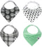 Parker Baby Bandana Drool Bibs, 4 Pack for Boys, Girls, Unisex
