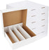 HIMOMO Collector Card Storage Box - 3120 Count for Trading Cards, White Sports Card Boxes (6 Set)