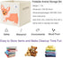 CLCROBD Foldable Animal Cube Storage Bins, Fabric Toy Box/Chest/Organizer for Toddler/Kids Nursery, 13 inch (Dog)