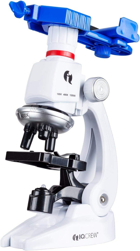 100X-1200X Kids Microscope with Smartphone Adapter and Accessory Kit