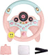 YIYZAOF Kids Steering Wheel Toy for Car Backseat with Light and Music,Suction Cups