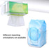 Bruislard Wipes Dispenser Flushable Wipes Holder for Bathroom Wipe Container Clear Wipe Dispenser Wall-Mounted Tissue