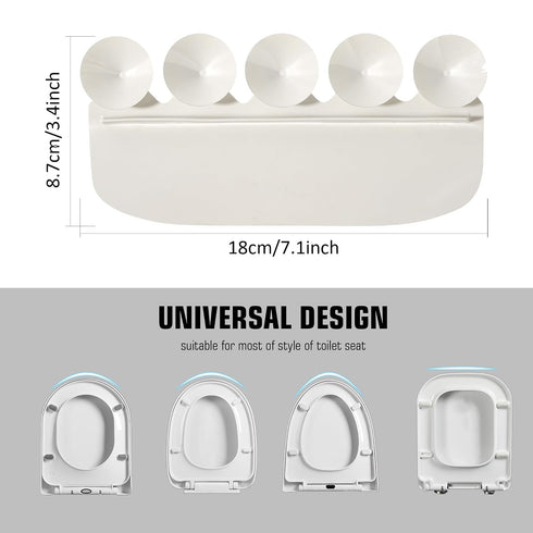 Doytn 5 (1, 7x3.3inch) Toilet Splash Guard Pee Deflector with Strong Suction Cups Urine Guard Prevents Pee Leaks Large