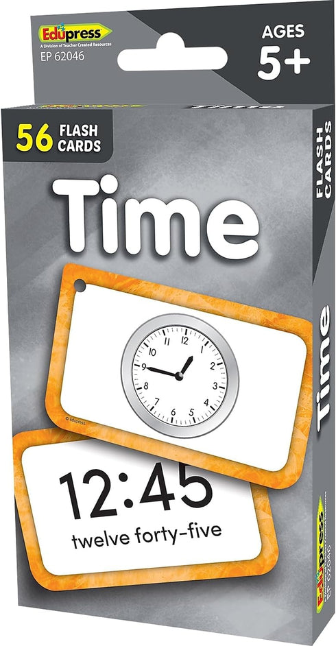 Teacher Created Resources Time Flash Cards (EP62046) 3-1/8" x 5-1/8" for Learning and Education