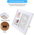 Milestone Memory Frame for Newborn Handprints and Footprints - White Clay Ink Kit