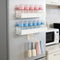 WAKCCIL 2 Pack Magnetic Baby Bottle Organizer for Refrigerator, Space-Saving Metal Storage Rack