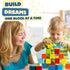 1-3, 100 Pidoko Kids Building Blocks for Toddlers Pcs Wooden Blocks - Includes Storage Bucket and Shape Sorter Lid