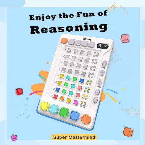 1-2 hPlay Electronic Handheld Code Breaking Game - Super Mastermind Logic Puzzle for Kids & Adults - Portable STEM