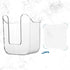 Bruislard Wipes Dispenser Flushable Wipes Holder for Bathroom Wipe Container Clear Wipe Dispenser Wall-Mounted Tissue