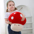 9 Inch WeBingo Mushroom Plush Pillow, Cute Large Mushroom Decor Stuffed Animal Plushies Stuffy for Girl Boy Kid Adult