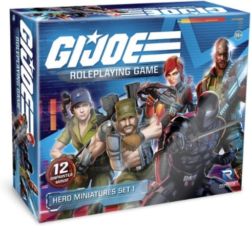 G.I. Joe Roleplaying Game: Hero Miniatures Set - 1-12 Piece Unpainted Miniature Set