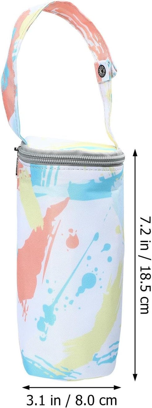 SECFOU Insulated Bottle Cooler Bag with Thermal Insulation, Portable Breastmilk Storage Bag for Daycare and Travel
