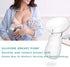 Wanateber 2 Pack 100% Silicone Manual Breast Pump with Protective Lid, Food Grade Silicone, Whole Shaped Technology