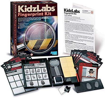 4M Toysmith Kidzlabs Finger Print Kit - Detective Science Kit for Boys & Girls Ages 8+