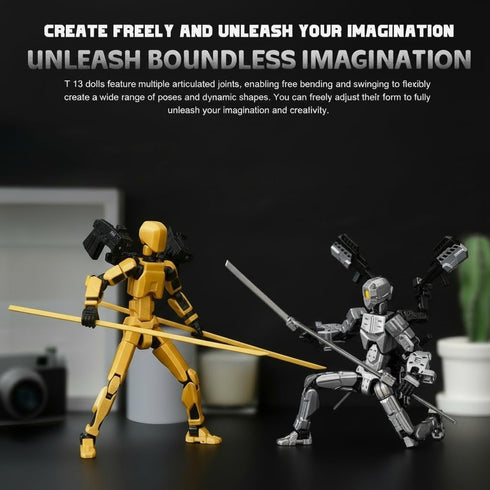 Pekuality T13 Set 13 4 Pack3d AccessoriesDummy 13 5.5in Figure & Titan Toys Printed Action Figures Assembly