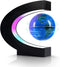 Flagest Magnetic Levitation Floating Globe, Levitating C Shape Globe with LED Lights