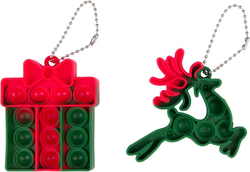 30 Pack Bulk Christmas Gifts for Students, Christmas Pop It Fidget Toys for Kids Classroom, Prizes, Stocking Stuffers
