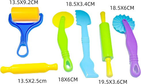 AOIRFUQ Clay and Dough Tools, Six Piece Set for Ages 3 & Up