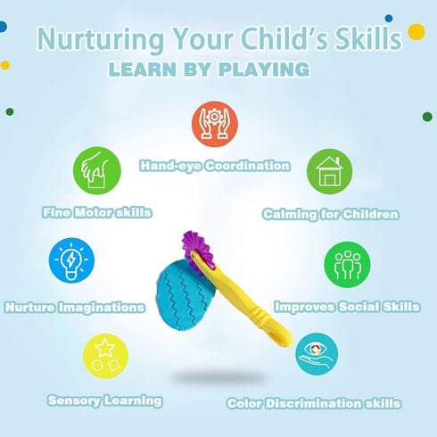 Yiklucg 24 Sets 3-4-8 Unleash Creativity with Pcs Play Dough Tools Dough Accessories.Ideal as a Gift for Kids Aged