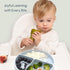 Studio Merveille 6-12 1-3, Silicone Suction Plates with Dividers - Grip Plates for Babies Months and Toddlers Toddler