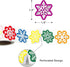 Fancy Land Christmas Stickers, Foil Snowflake Stickers for Holiday Party Supplies, 200Pcs Per Roll