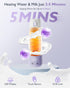 5 12 Portable Bottle Warmer for Breastmilk: Baby Milk Warmer with Smart Touch LED Temperature Control | Food-Grade