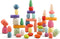 OESSUF Stacking Rocks, 48Pcs Wooden Balancing Stacking Blocks for Toddler Sorting Educational Montessori Game