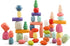 OESSUF Stacking Rocks, 48Pcs Wooden Balancing Stacking Blocks for Toddler Sorting Educational Montessori Game