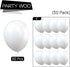 PartyWoo Balloons, 50 pcs 5 Inch Matte White Balloons for Balloon Garland or Arch, Party Decorations, Wedding, Neutral