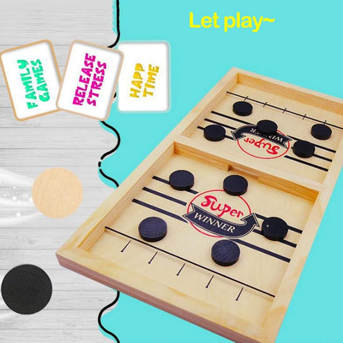Fast Sling Puck Game - Sling Board Games Toy for Kids & Adults, Paced Winner Board Games