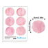 36pcs Pink Polka Dot Wall Decals, Watercolor Dots Wall Sticker for Kids, Nursery Room (6 Sheets)