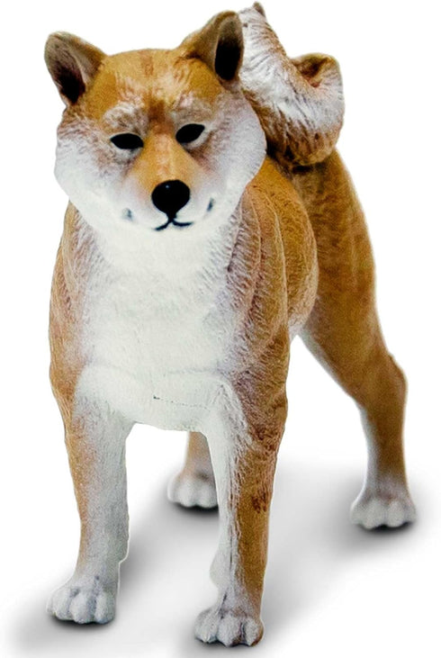 3" 3+ Safari Ltd. Shiba Inu Figurine - Lifelike Plastic Dog Figure - Fun Educational Toy for Boys, Girls & Kids Ages